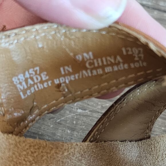 Clarks Calenne Women's Wedge Sandals Shoes Size 9 Brown - Picture 9 of 9